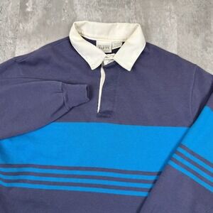 Vintage Mervyns Cambridge Classics Rugby Shirt Mens Large Long Sleeve Sport Polo